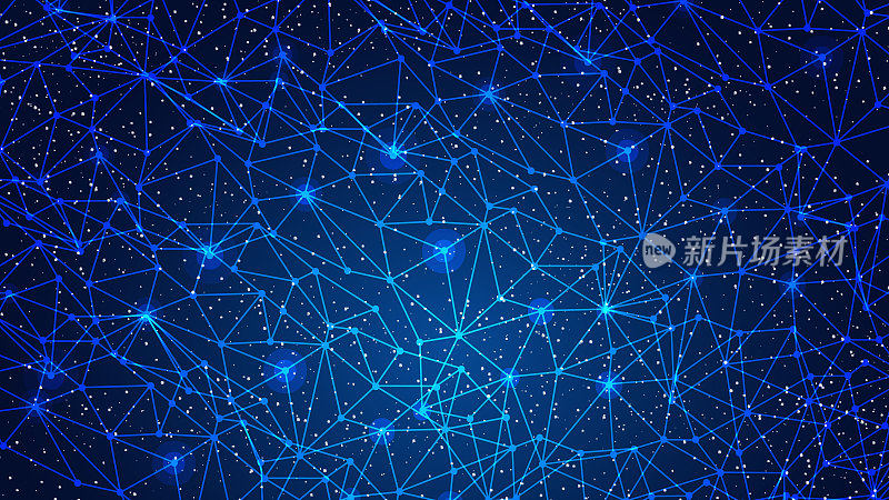 Technology Blue Lines Background